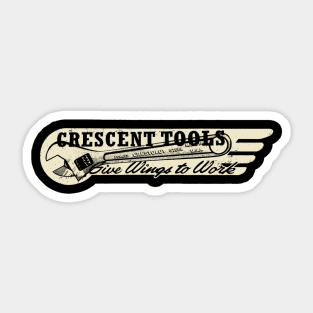 Vintage Crescent Tools by Buck Tee Sticker